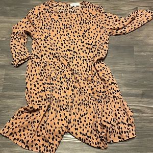 Boutique Asymmetrical Spotted Dress